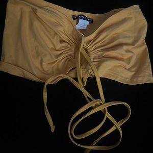 CUTE yellow/gold Shein crop top! 💛